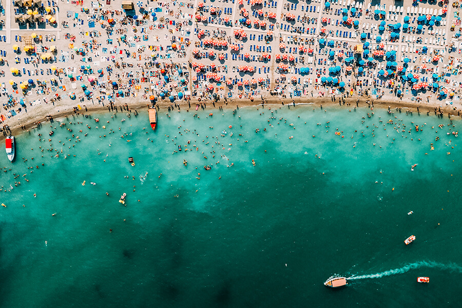 Costinesti Beach In Romania (Mamaia)