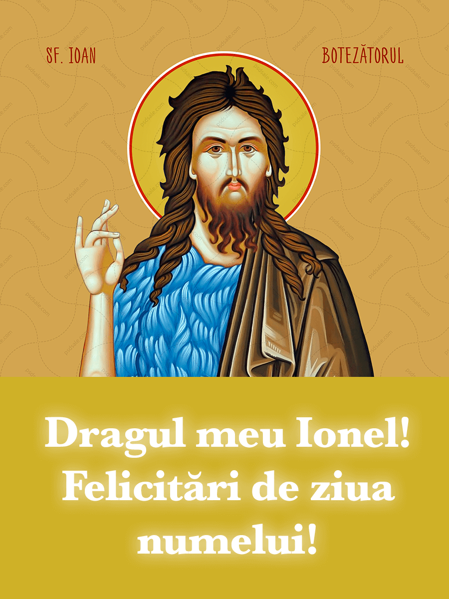 Felicitări de Ioan Botezătorul