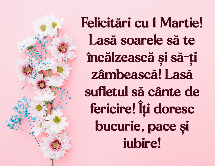 Imagine cu Mesaje de 1 Martie