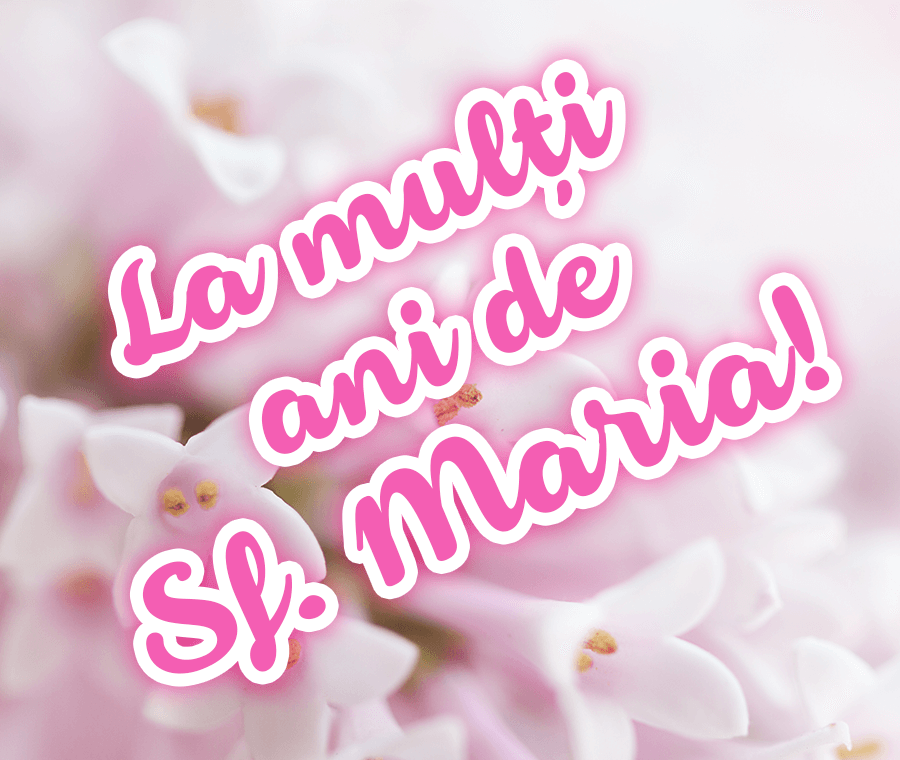 Mesaje de felicitare de Sf. Maria Mesaje de felicitare de Sf. Maria