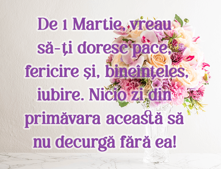 Mesaje de primăvară de 1 Martie