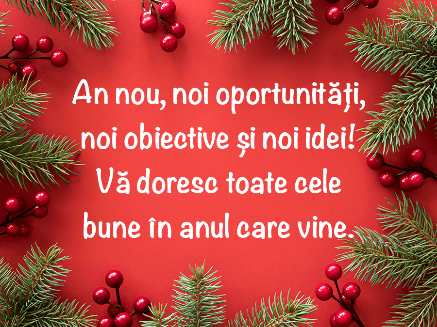 Urări deosebite de Anul Nou
