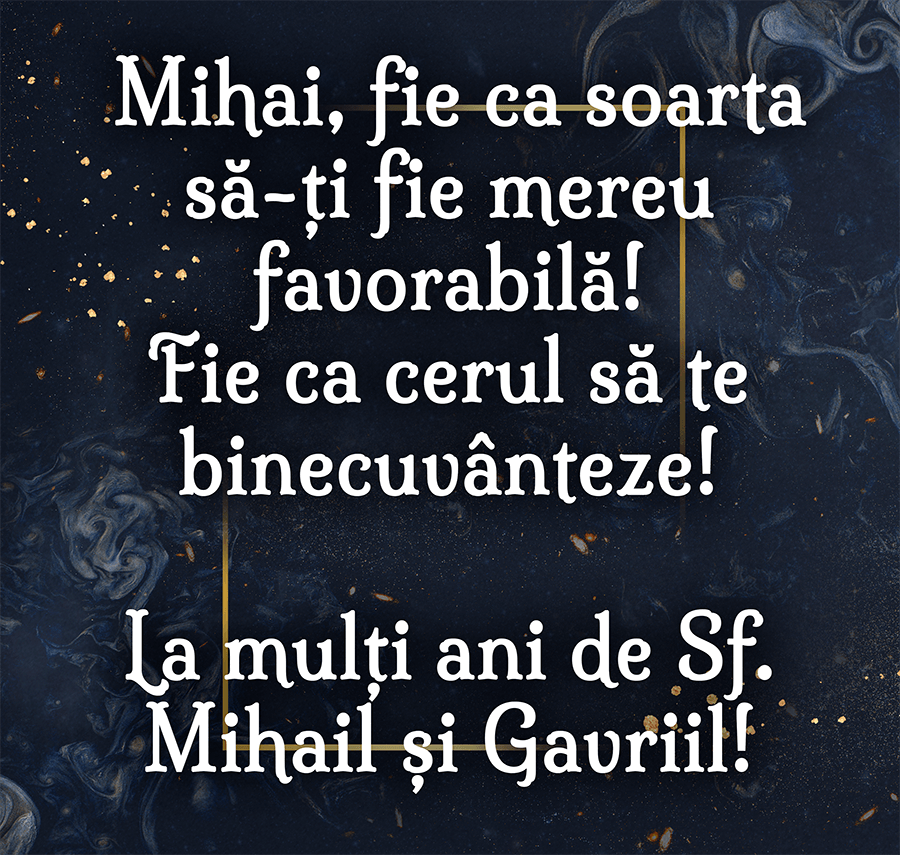 Urari haioase de sf Mihail si Gavriil